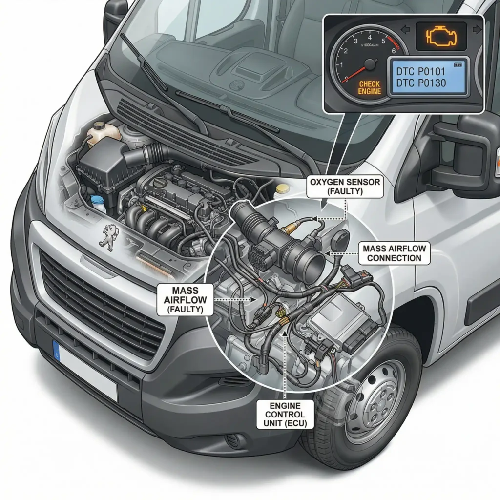 Problème régime moteur Peugeot Boxer