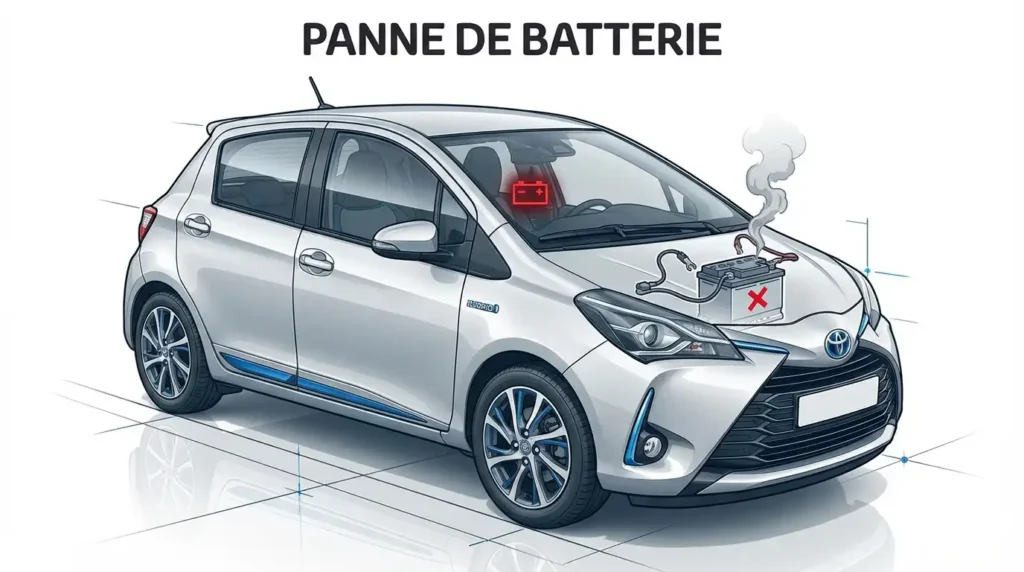 démarrer une Toyota Yaris Hybride avec des câbles de démarrage