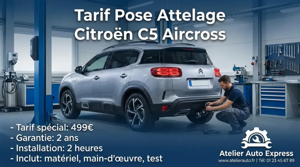 tarifs de pose d'attelage pour le C5 Aircross