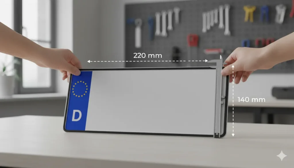 plaque d'immatriculation sur une moto