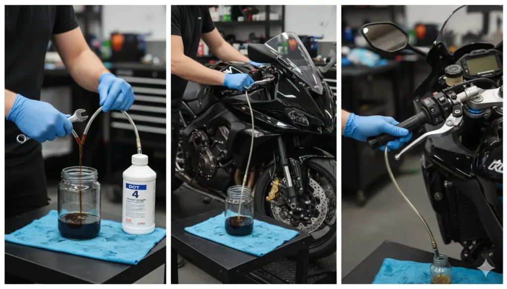 purger les freins d'une moto