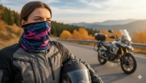 tour de cou moto femme