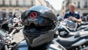 visière fumée moto interdit