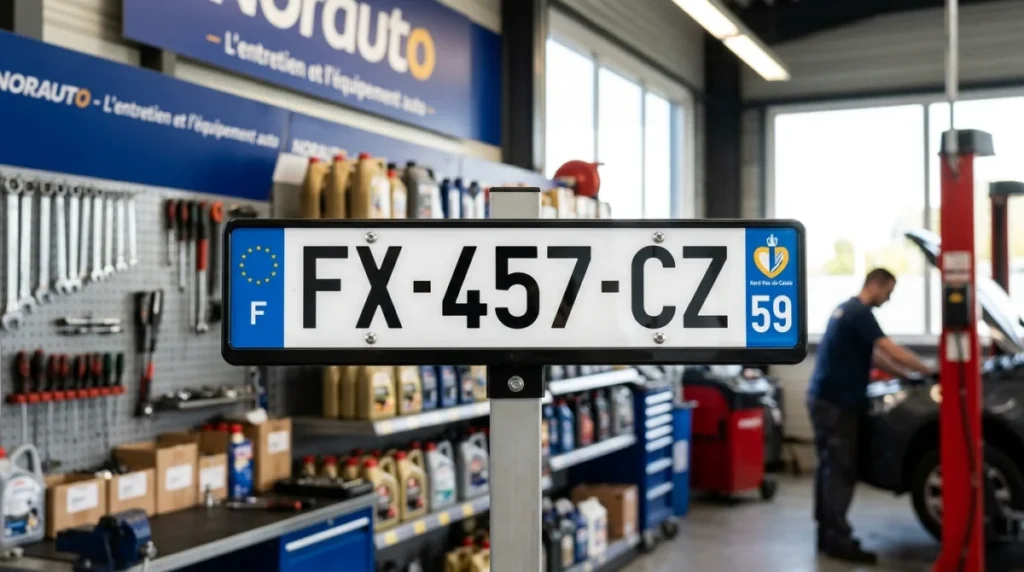 tarif plaques immatriculation norauto